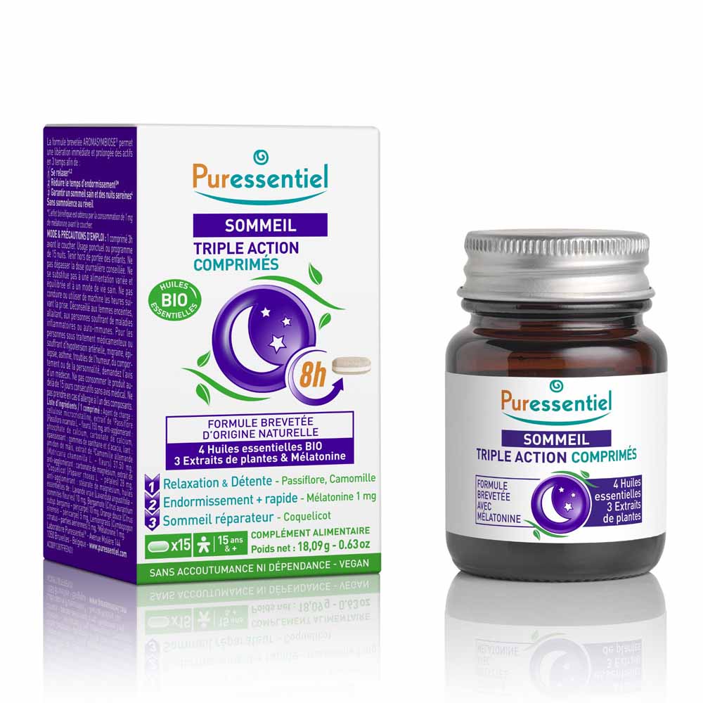 Puressentiel Sleep Triple Action 8h 15 tablets