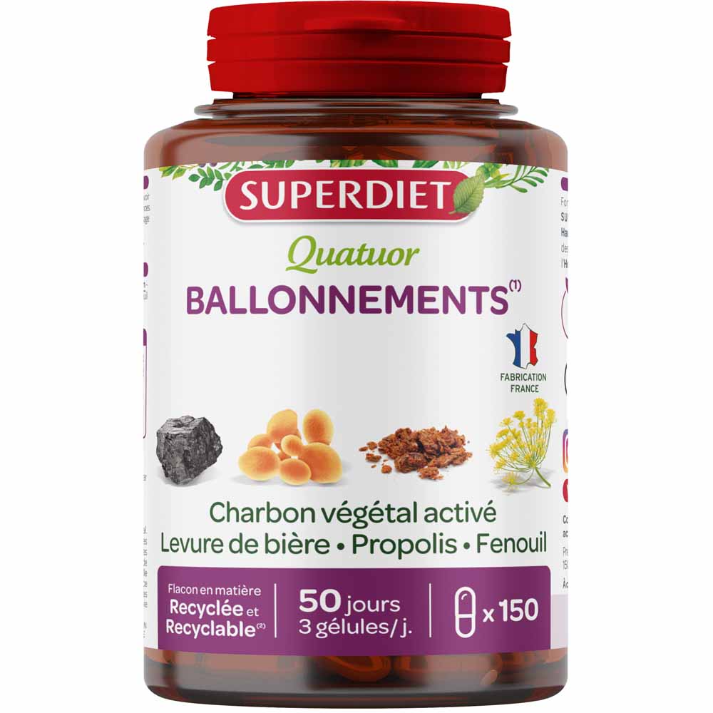 Superdiet Super Diet Quatuor Fennel And Yeast X 45 Capsules