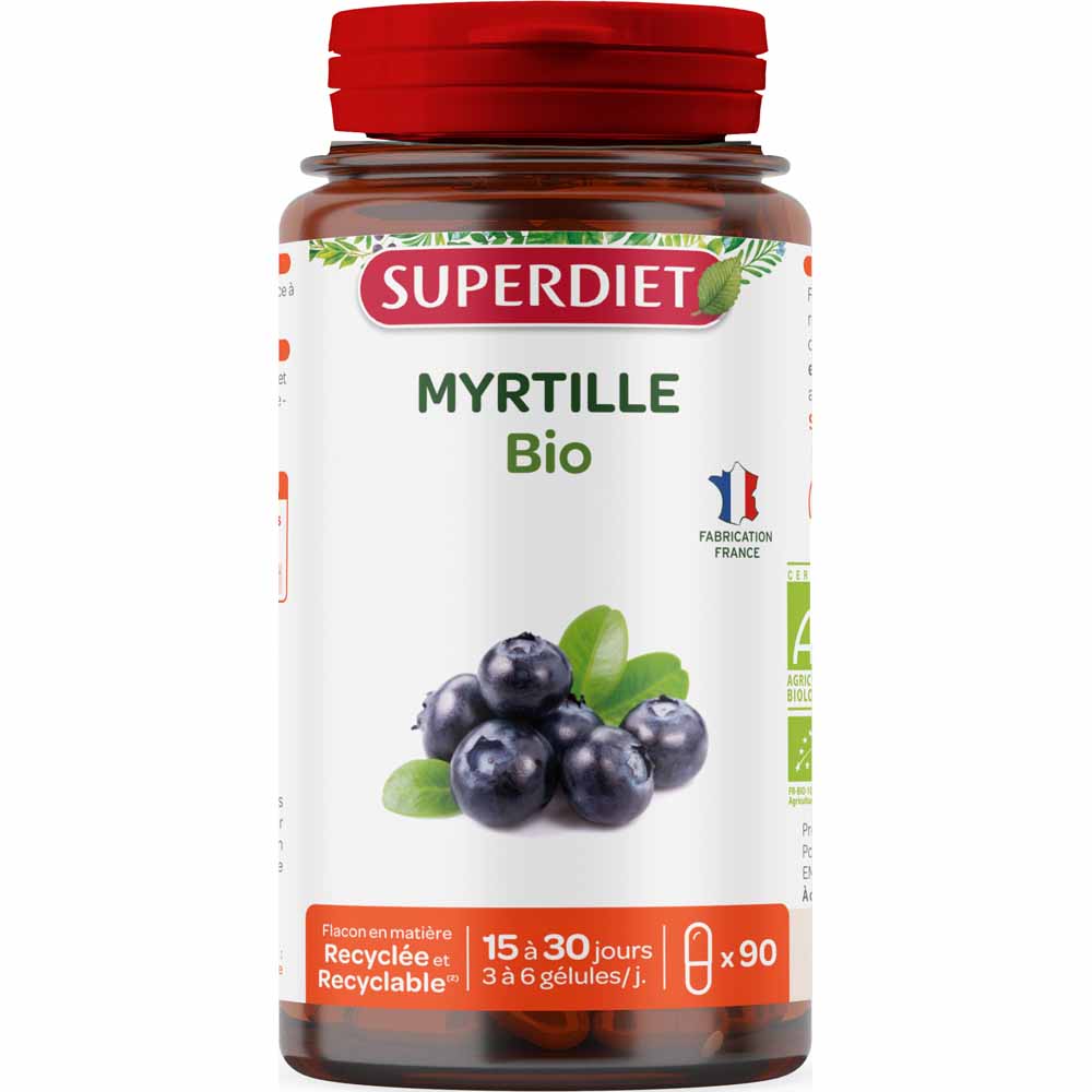 Superdiet Bilberry Bioes 90 Gelules