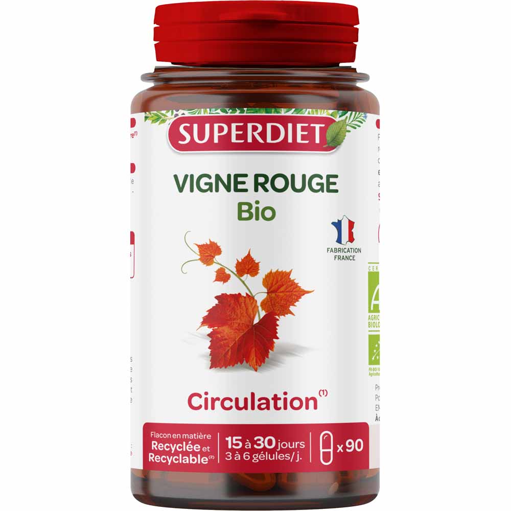 Superdiet Red Vine 90 Gelules