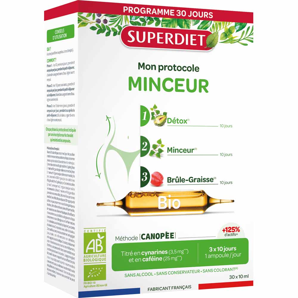 Superdiet My Organic Weight Loss Protocol 30 ampoules