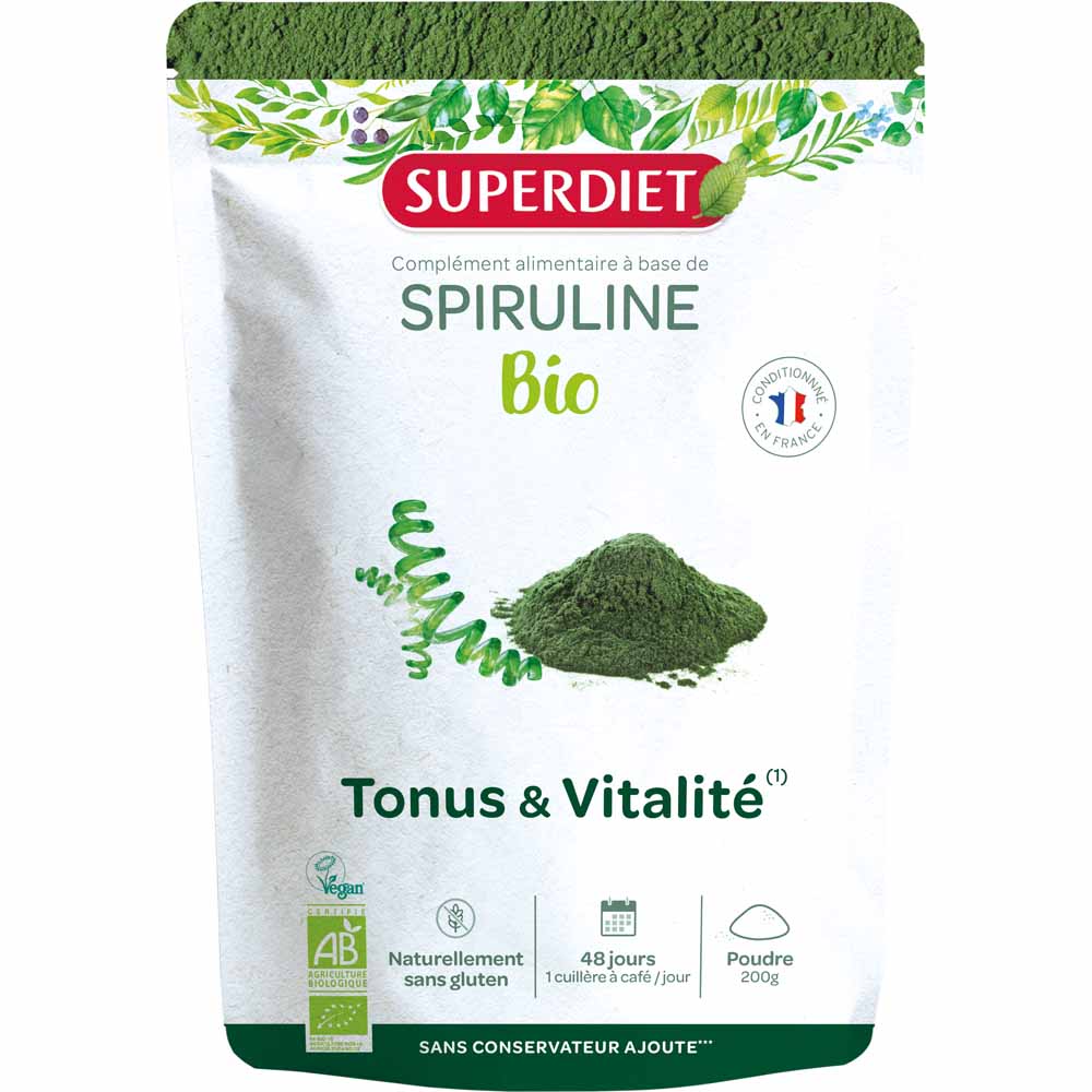 Superdiet Organic Spirulina 200g