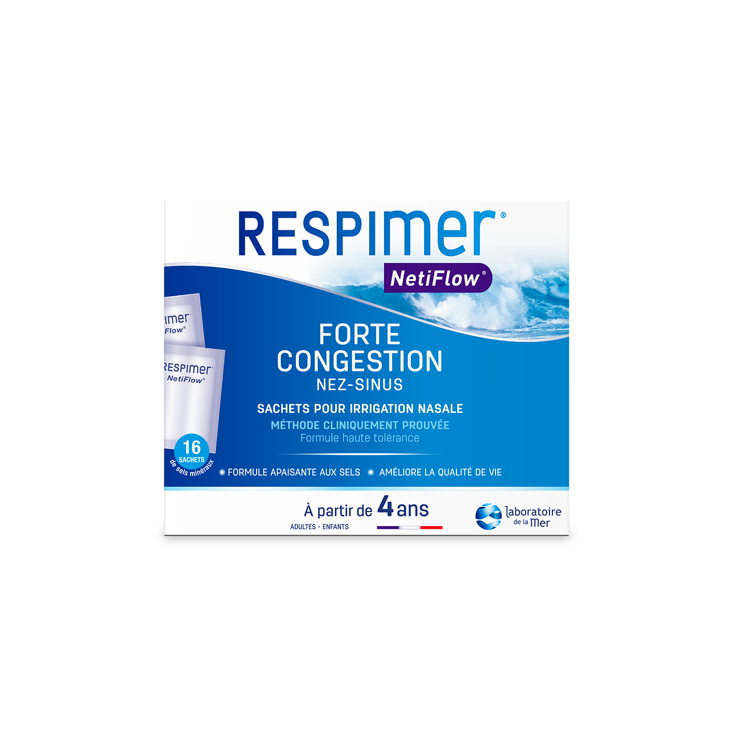 Respimer Netiflow nasal irrigation sachets x30