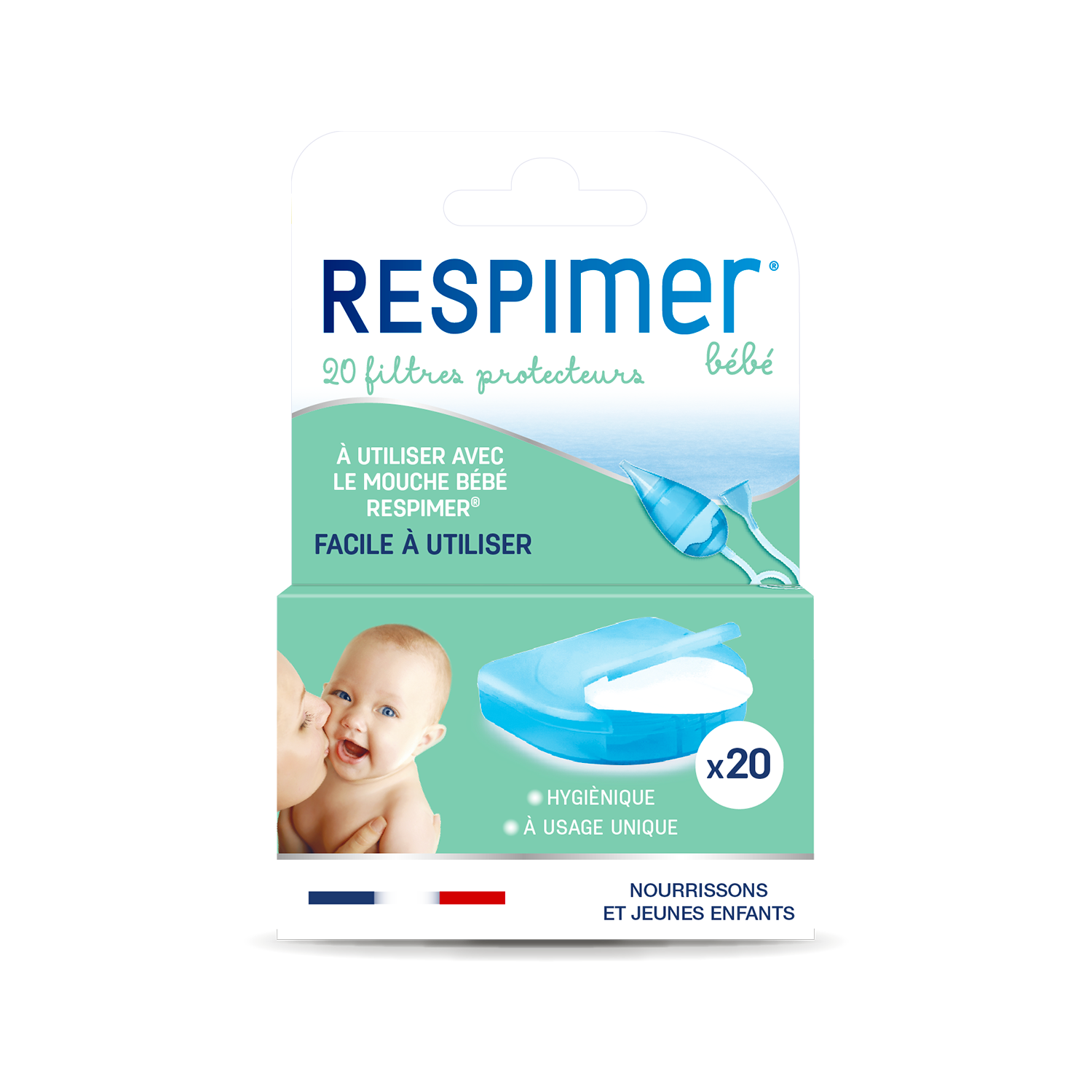 Respimer Protective filters for Baby flies Nourrissons et jeunes enfants x20