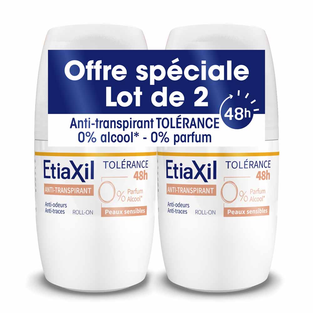 Etiaxil Antiperspirant 48H Tolerance Roll-on Deodorant sensitive skin 2 x 50 ml