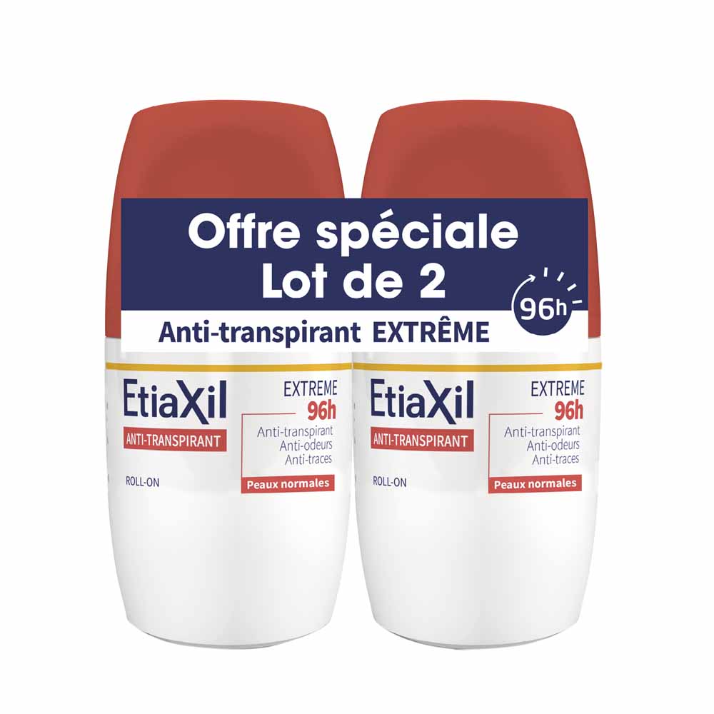 Etiaxil Antiperspirant Extreme 96-hour roll-on deodorant normal skin 2 x 50 ml