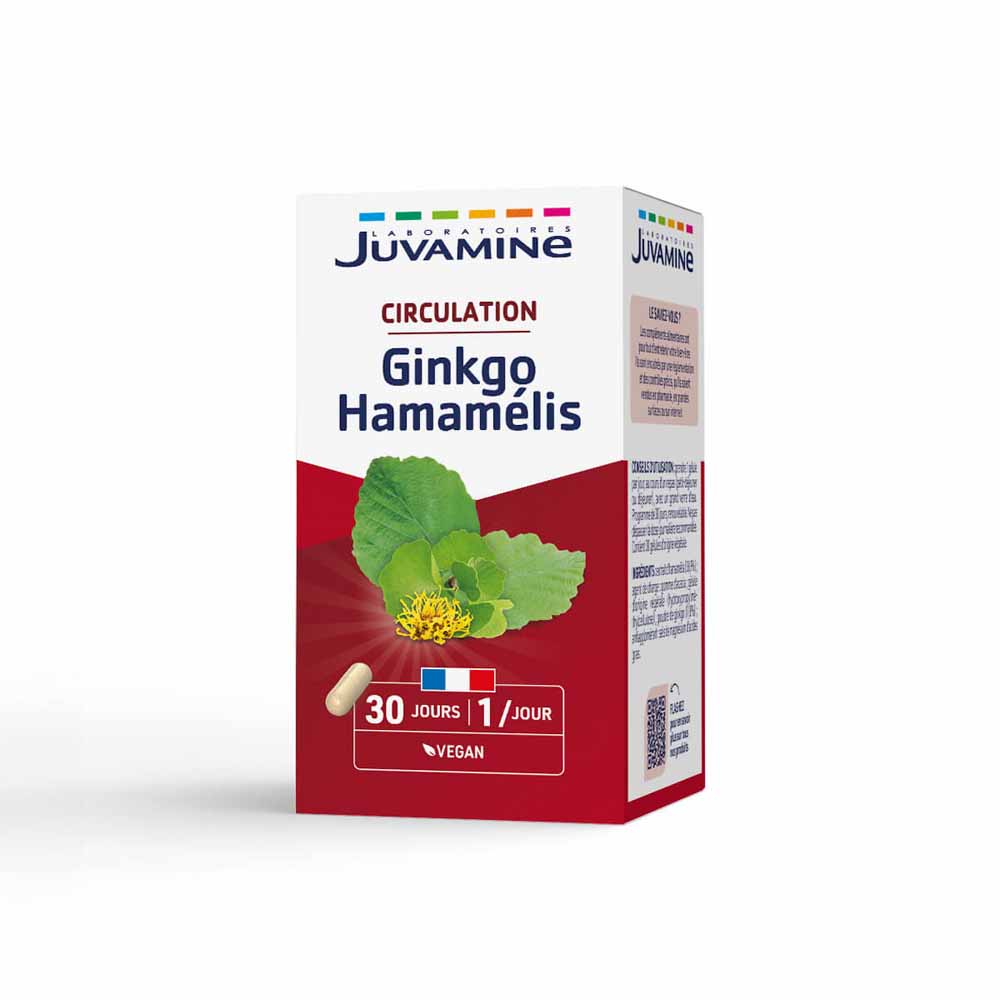 Juvamine Ginkgo Hamamelis circulation 30 capsules