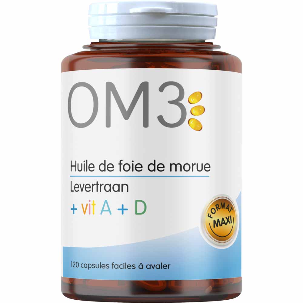 OM3 Cod Liver Oil Vit A+d 120 capsules