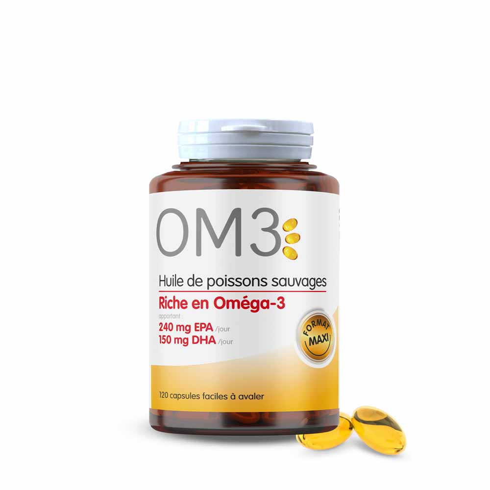 OM3 Wild fish oil 120 capsules