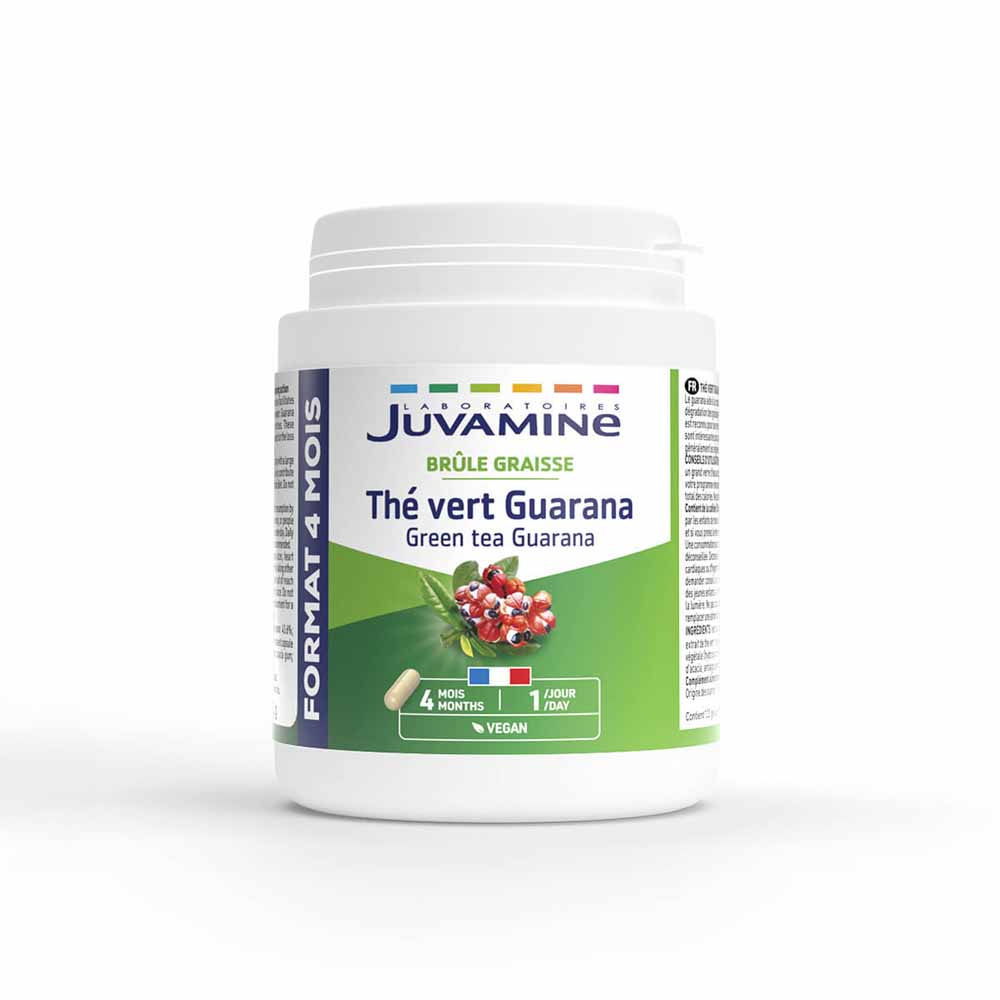 Juvamine Juvamine Green Tea Guarana 30 Capsules 120 Gélules