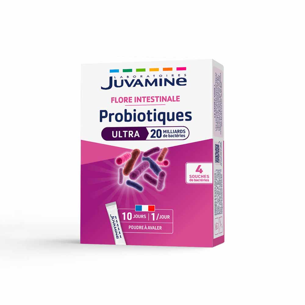 Juvamine Ultra 20 billion intestinal flora probiotics 10 Orodispersible Sticks