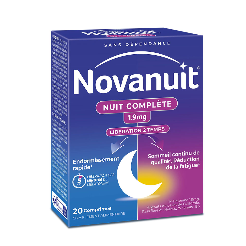 Novanuit Complete Night 1.9 mg Melatonin 20 tablets