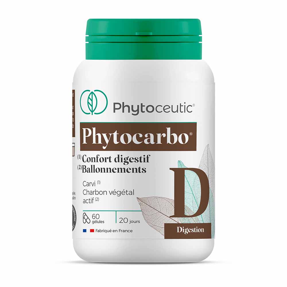 Phytoceutic Phytocarbo Plant Charcoal 60 capsules