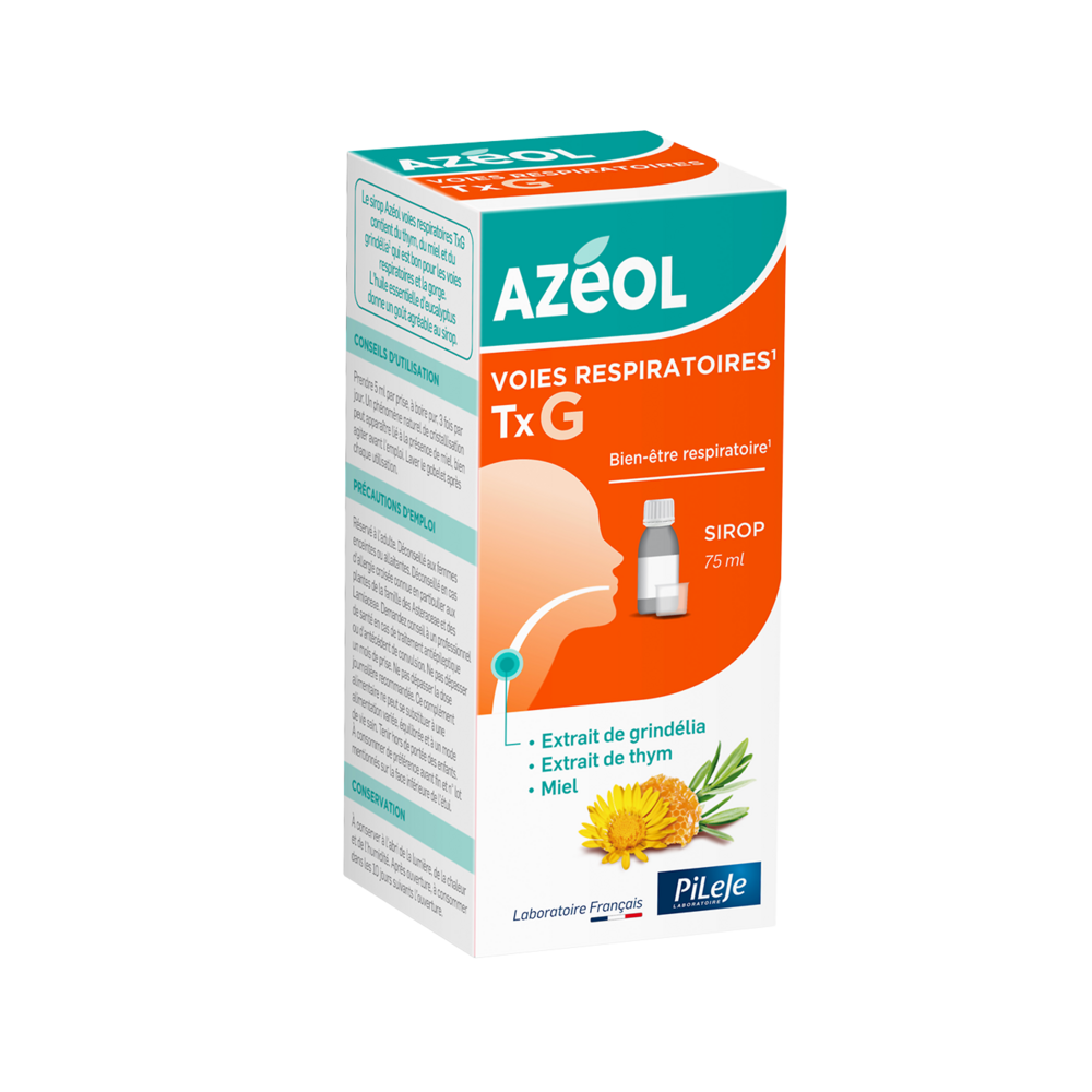 Pileje Azéol Chesty cough and respiratory support respiratory comfort Syrup 75 ml