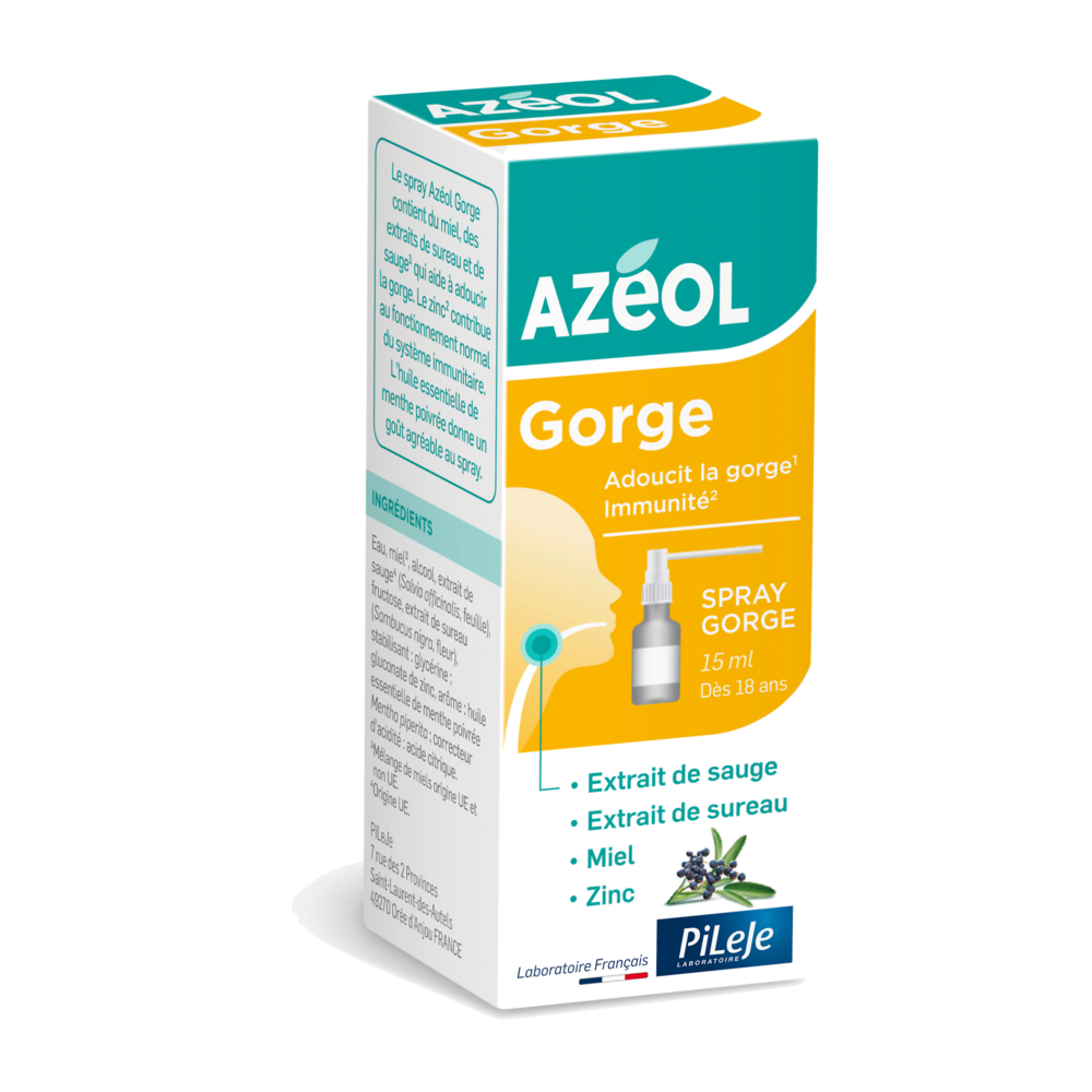 Pileje Azéol Throat spray 15 ml