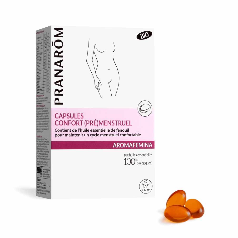 Pranarôm Aromafemina Organic Premenstrual Comfort 30 capsules