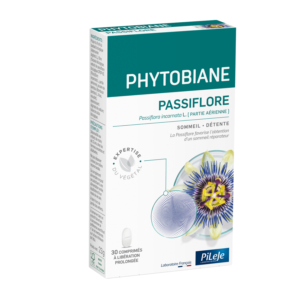 Pileje Phytobiane Passiflora sleep and relaxation 30 tablets