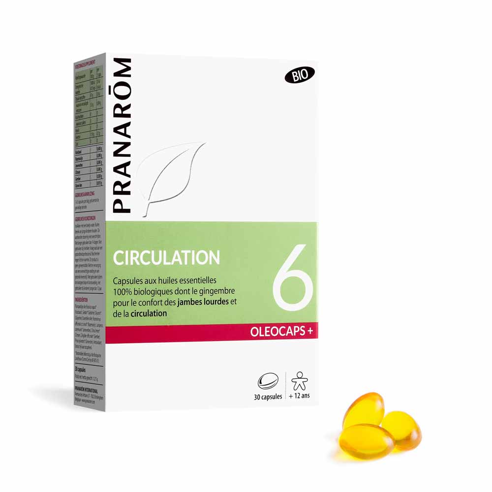 Pranarôm Oléocaps Oligocaps 6 Light Legs Circulatory Comfort 30caps 30 Capsules