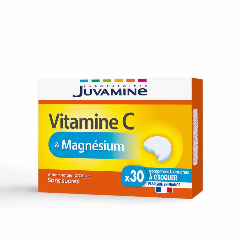 Juvamine Vitamin C + magnesium chewable tablets 30 Chewable Tablets