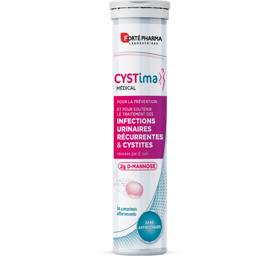 Forté Pharma Cystima Recurrent urinary infections & cystitis 14 effervescent tablets
