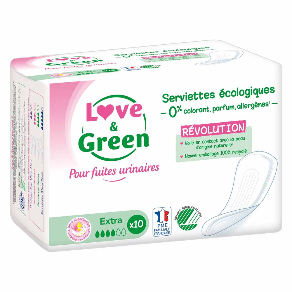 Love&Green Urinary Leakage Extra 10 Pads