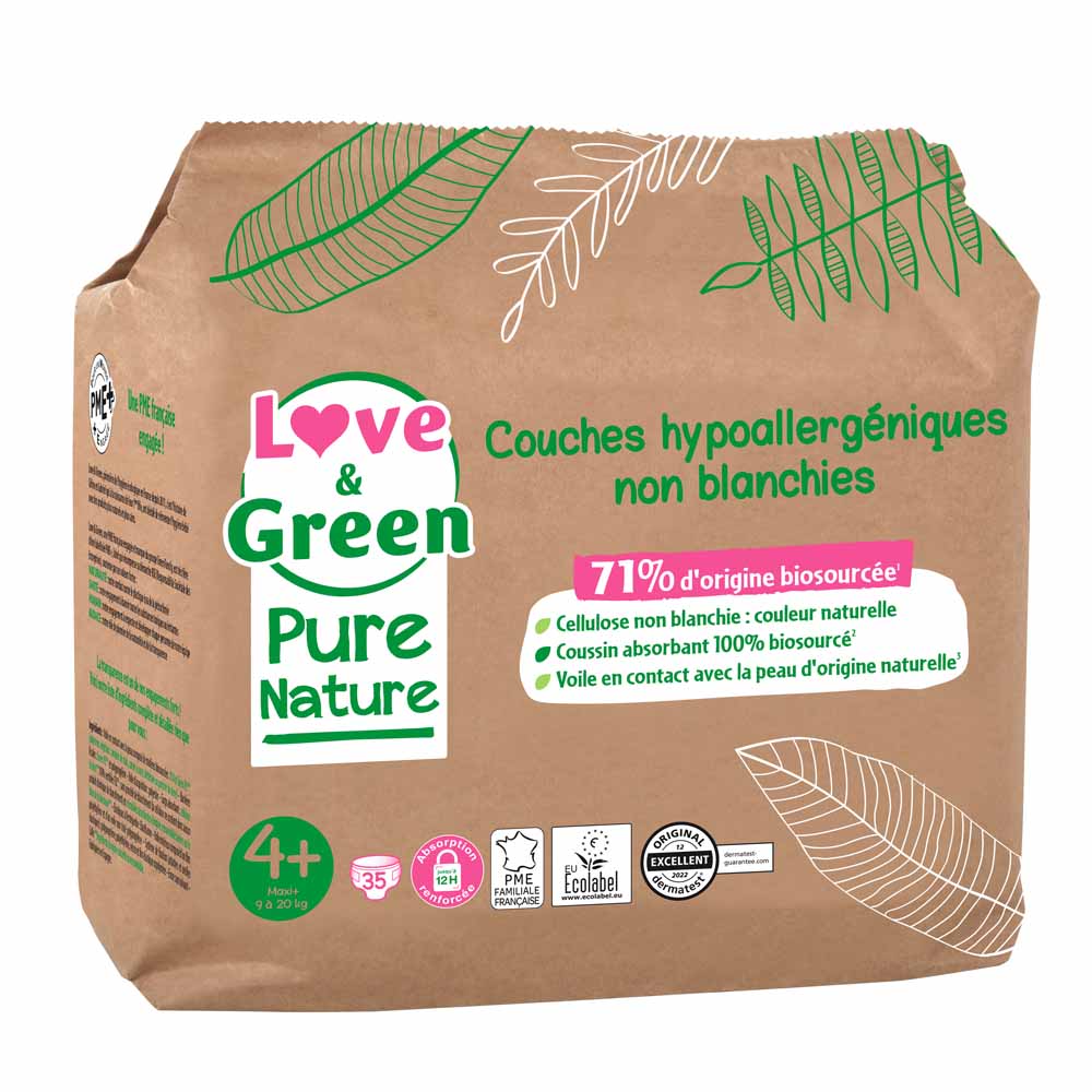 Love&Green Pure Nature Ecological nappies Size 4+ x 35