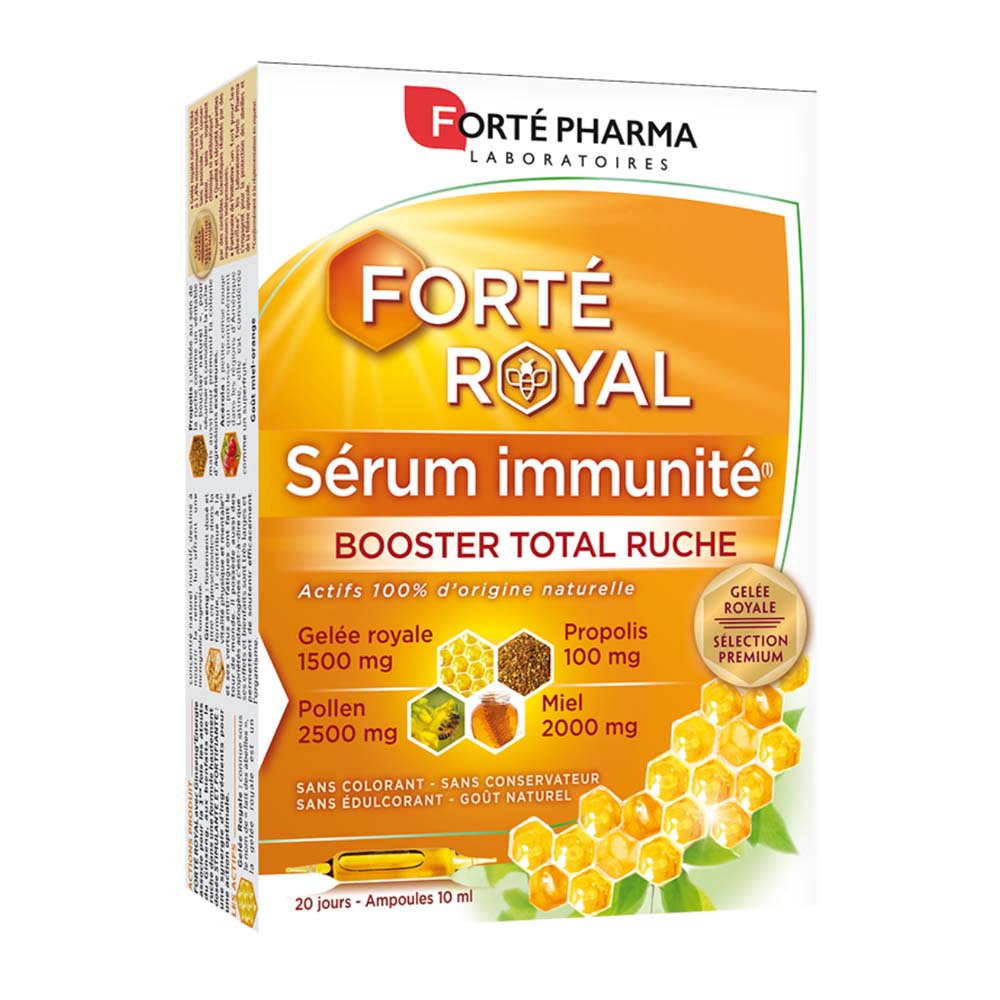 Forté Pharma Forté Royal Immunity serum with pollen, honey, royal jelly and propolis 20 ampoules