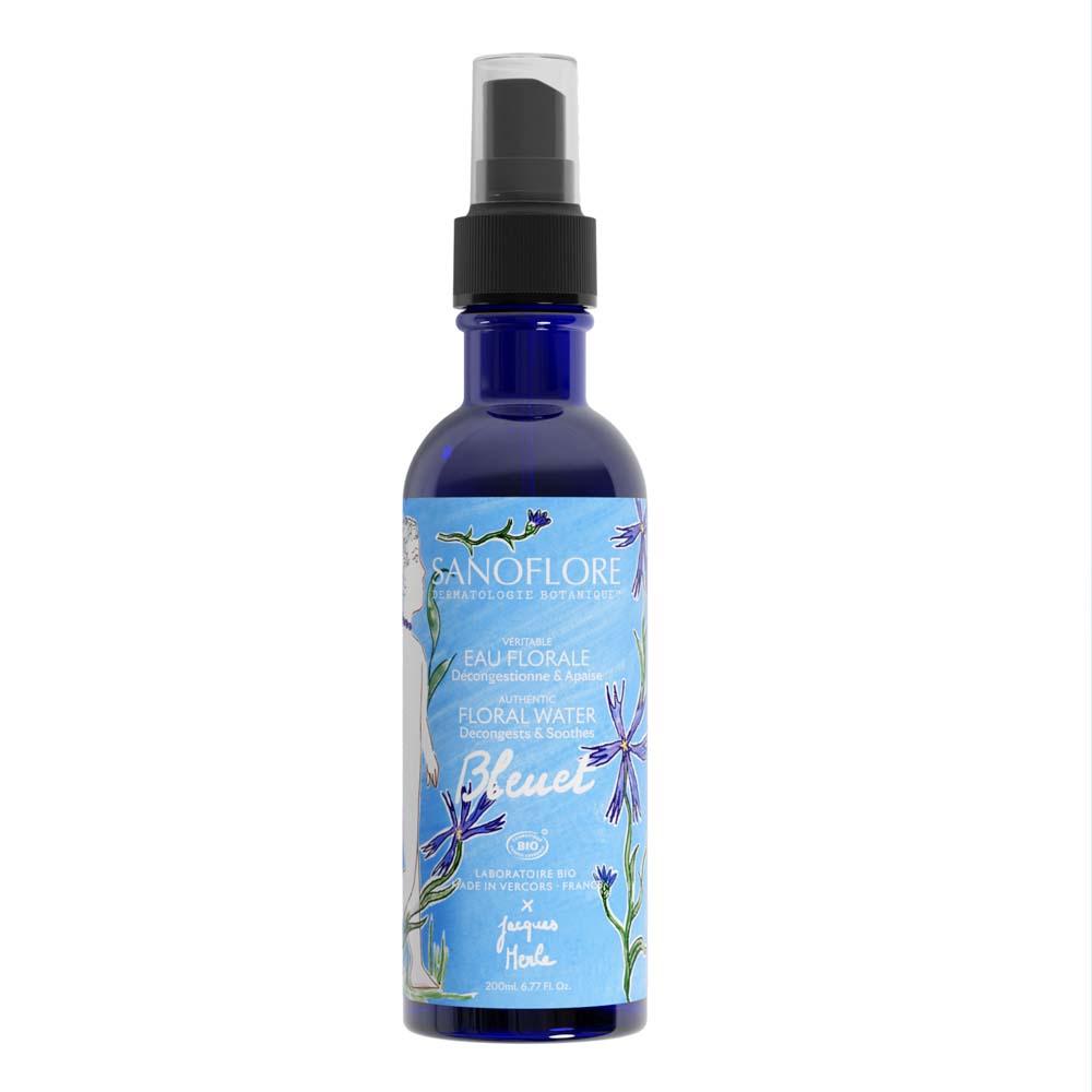 Sanoflore Eaux Florales Organic Cornflower Floral Water Tired Eyes Décongestionne & Apaise 200ml