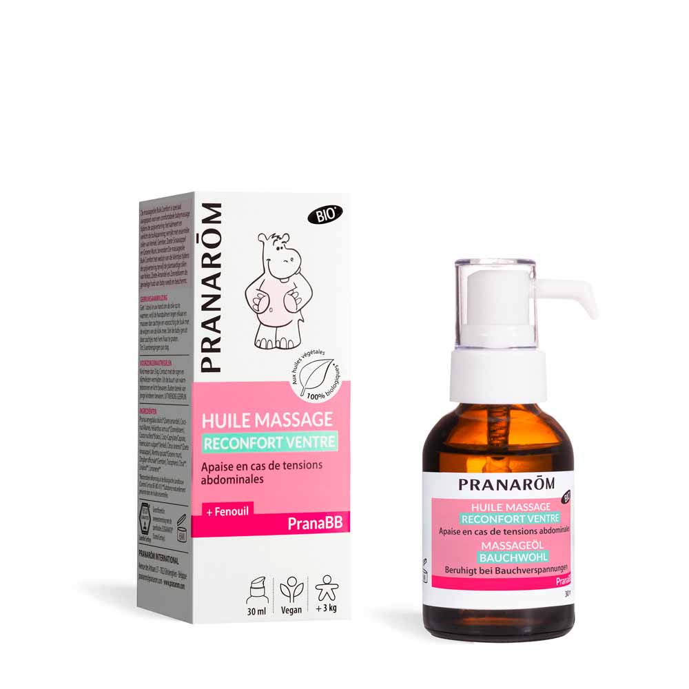 Pranarôm Pranabb Organic comforting belly massage oil from 3kg 30 ml