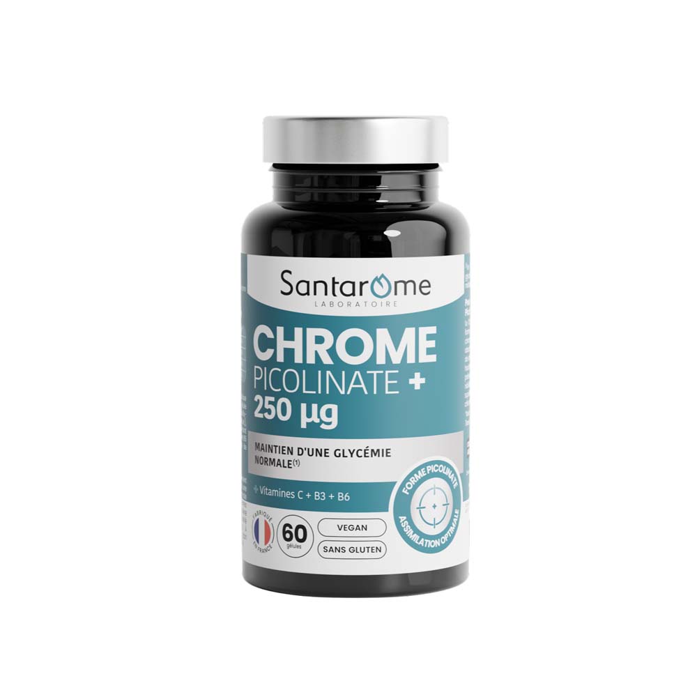 Santarome Chrome picolinate 250 µg blood sugar 60 capsules