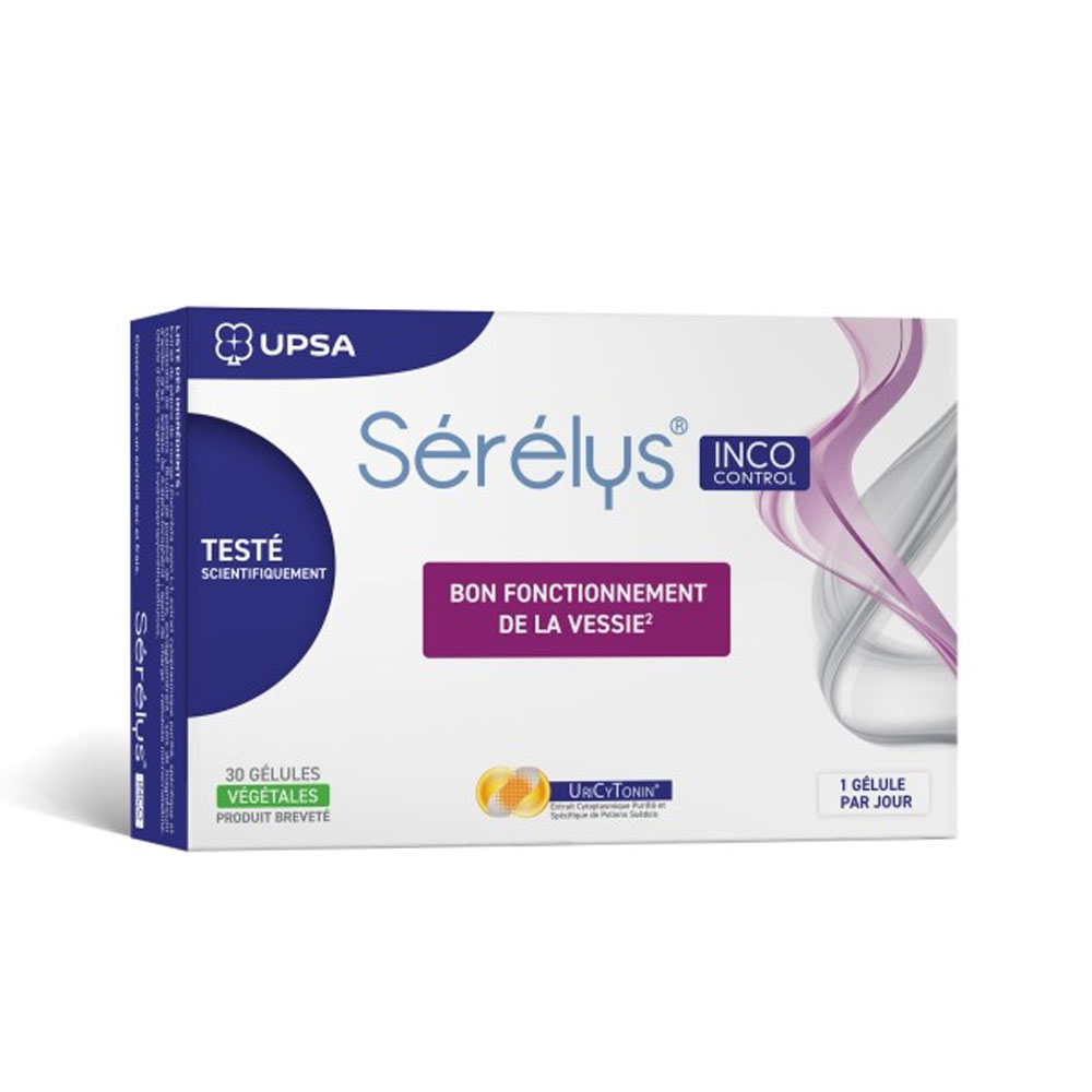 Serelys Pharma INCO Control supports bladder function 30 vegetarian capsules