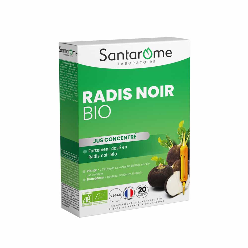 Santarome Organic Black Radish 20 Ampulas 200ml