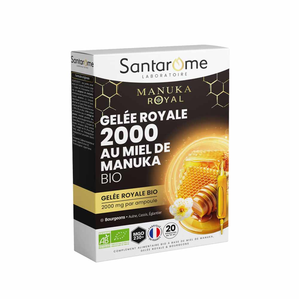 Santarome Royal Jelly 2000mg Organic Manuka Honey 200ml
