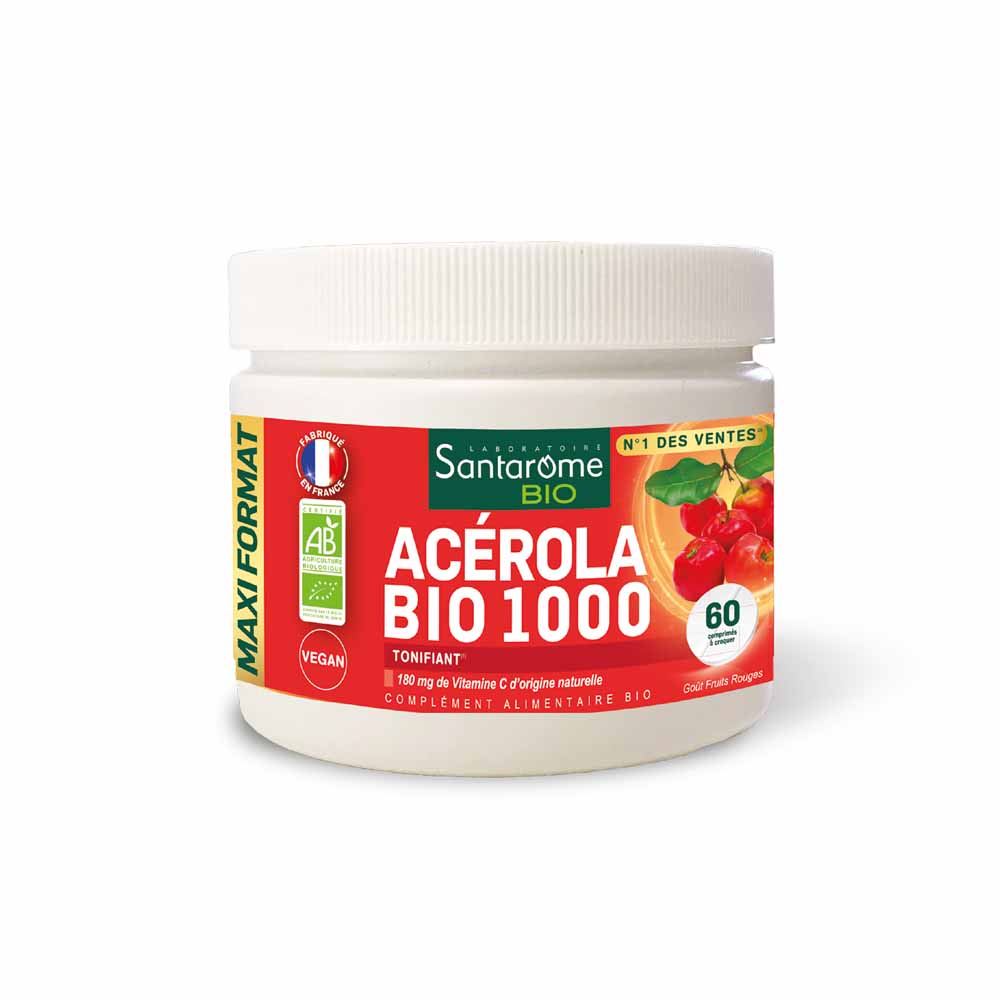 Santarome Organic Acerola 1000 Vitamine C naturelle 60 tablets