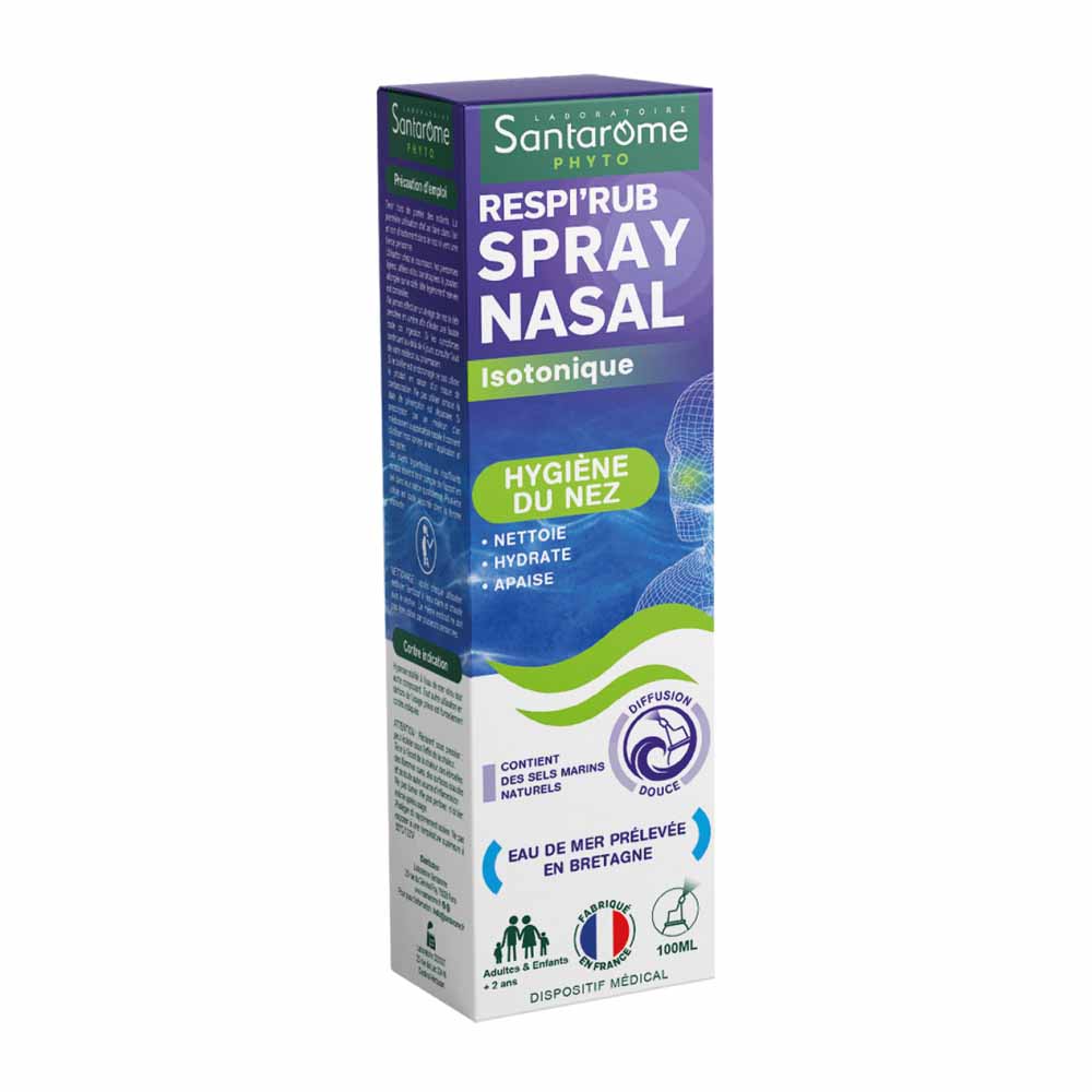 Santarome Respi'Rub Isotonic Spray Nasal Nose Hygiene 100ml