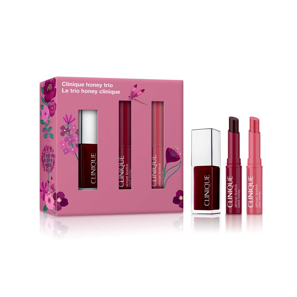 Clinique Pop Honey Collection lip trio