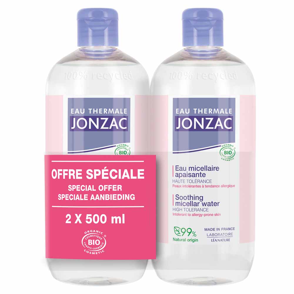 Eau thermale Jonzac Reactive Control Soothing Micellar Water Organic sensitive skin 2x500ml
