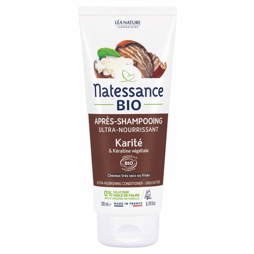 Natessance Capillary Ultra-nourishing after-shampoo with organic plant-based keratin 200 ml