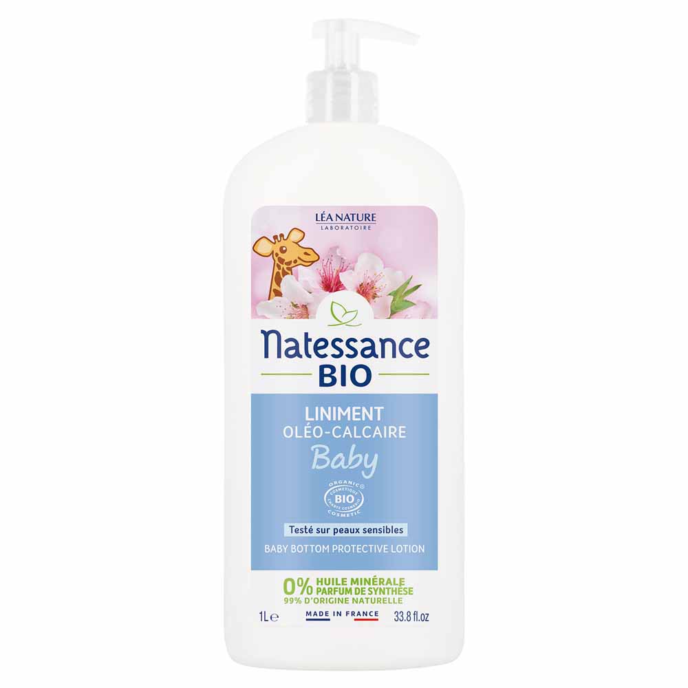 Natessance Baby Organic lime and calcium liniment for nappy change 1 l