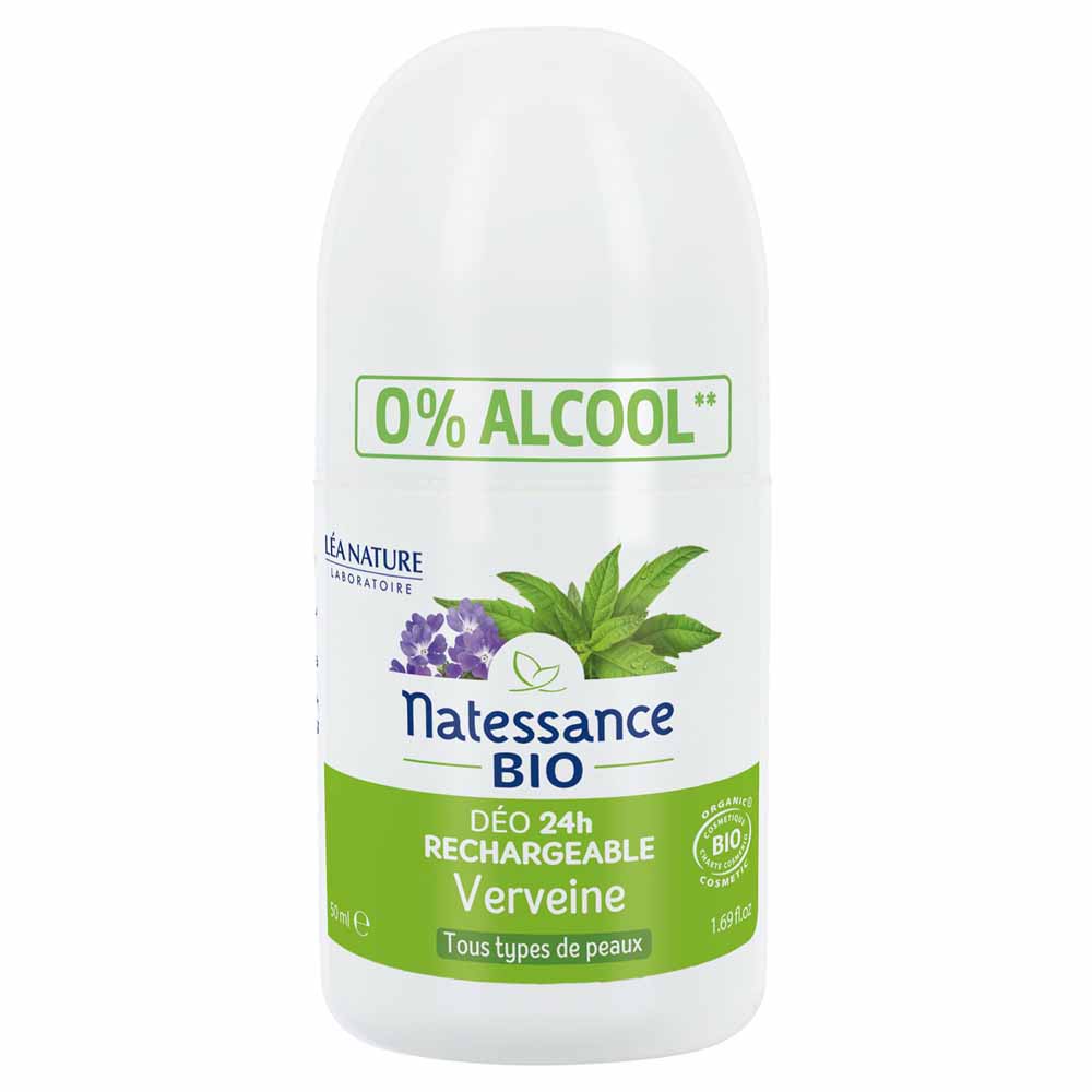 Natessance Refillable 24-hour organic verbena deodorant all skin types 50 ml