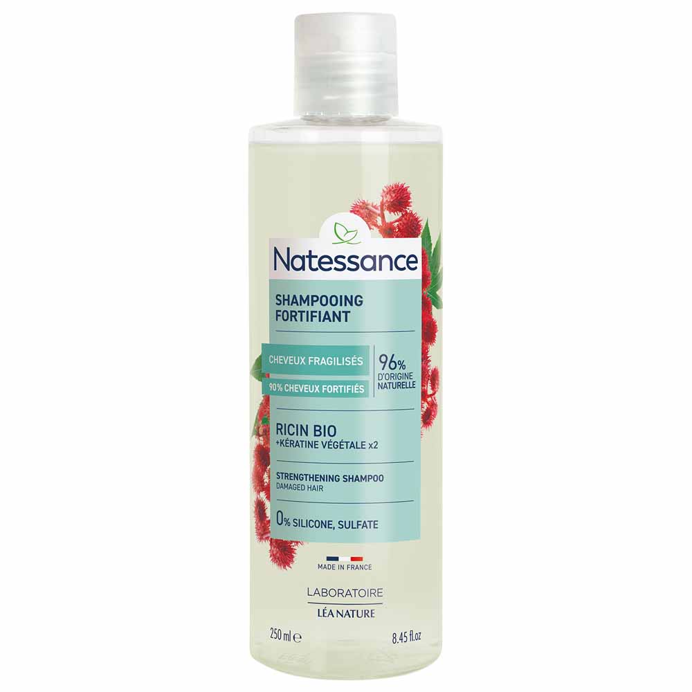 Natessance Capillary Repairing and strengthening shampoo with plant-based keratin for normal, dry or damaged hair 250 ml