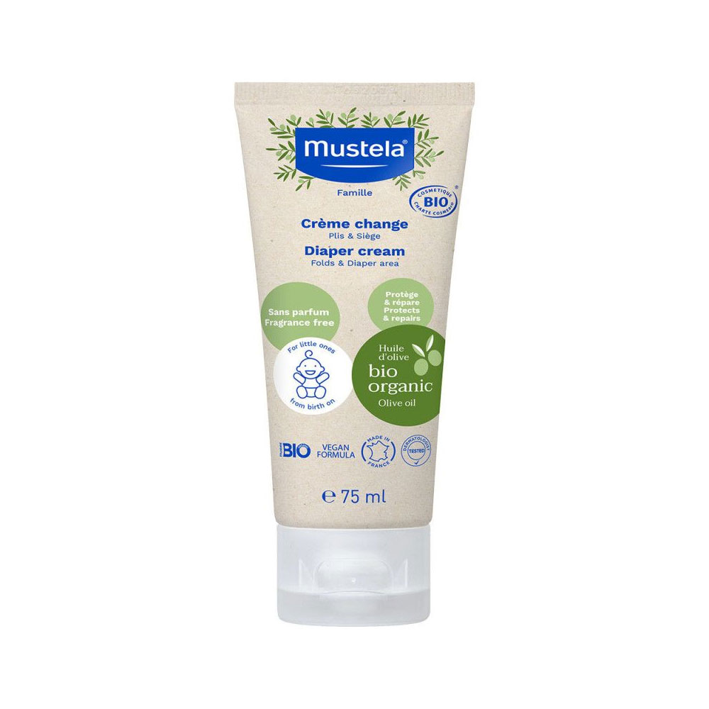 Mustela Fragrance-free organic nappy cream suitable from birth 75 ml