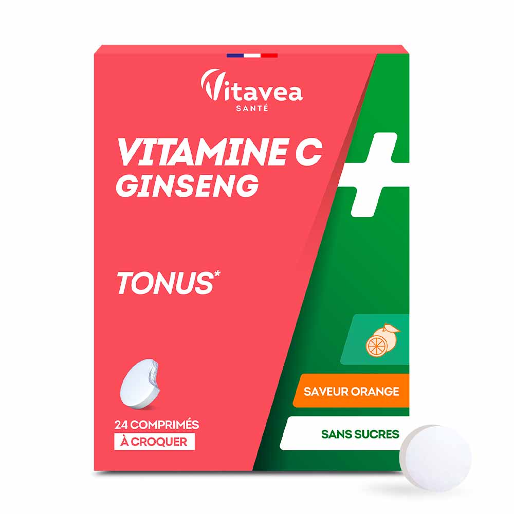 Vitavea Santé Vitamin C + ginseng energy and vitality 24 Tablets