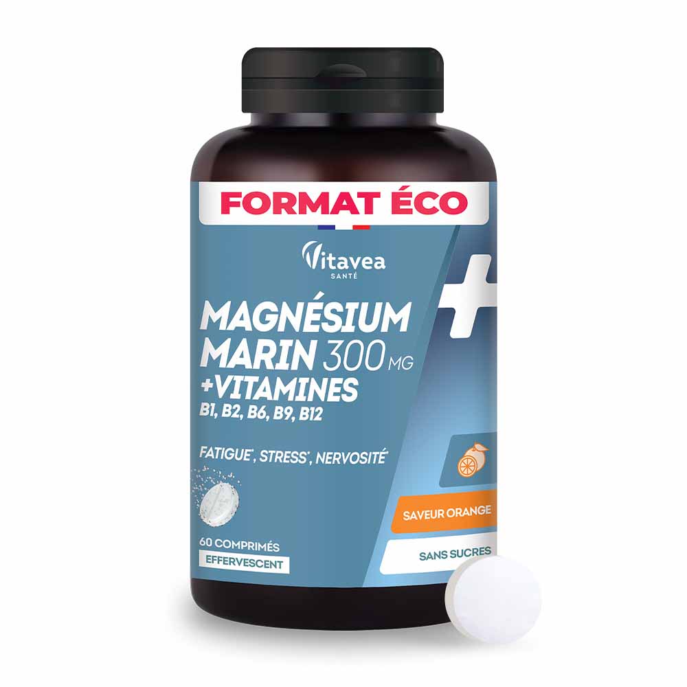 Vitavea Santé Magnesium + Vitamins B1, B2, B6 Fatigue Stress and Nervousness 60 tablets