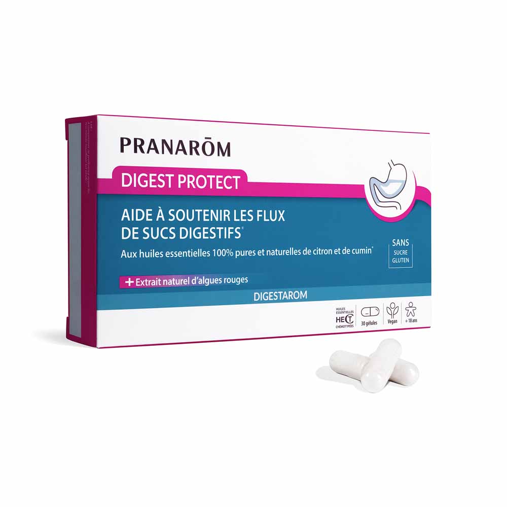 Pranarôm Digestarom Digest Protect with essential oils 30 capsules