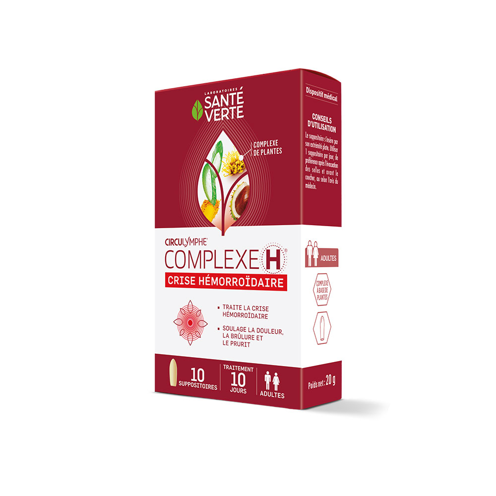 Sante Verte Circulymphe Complexe H 10 suppositories