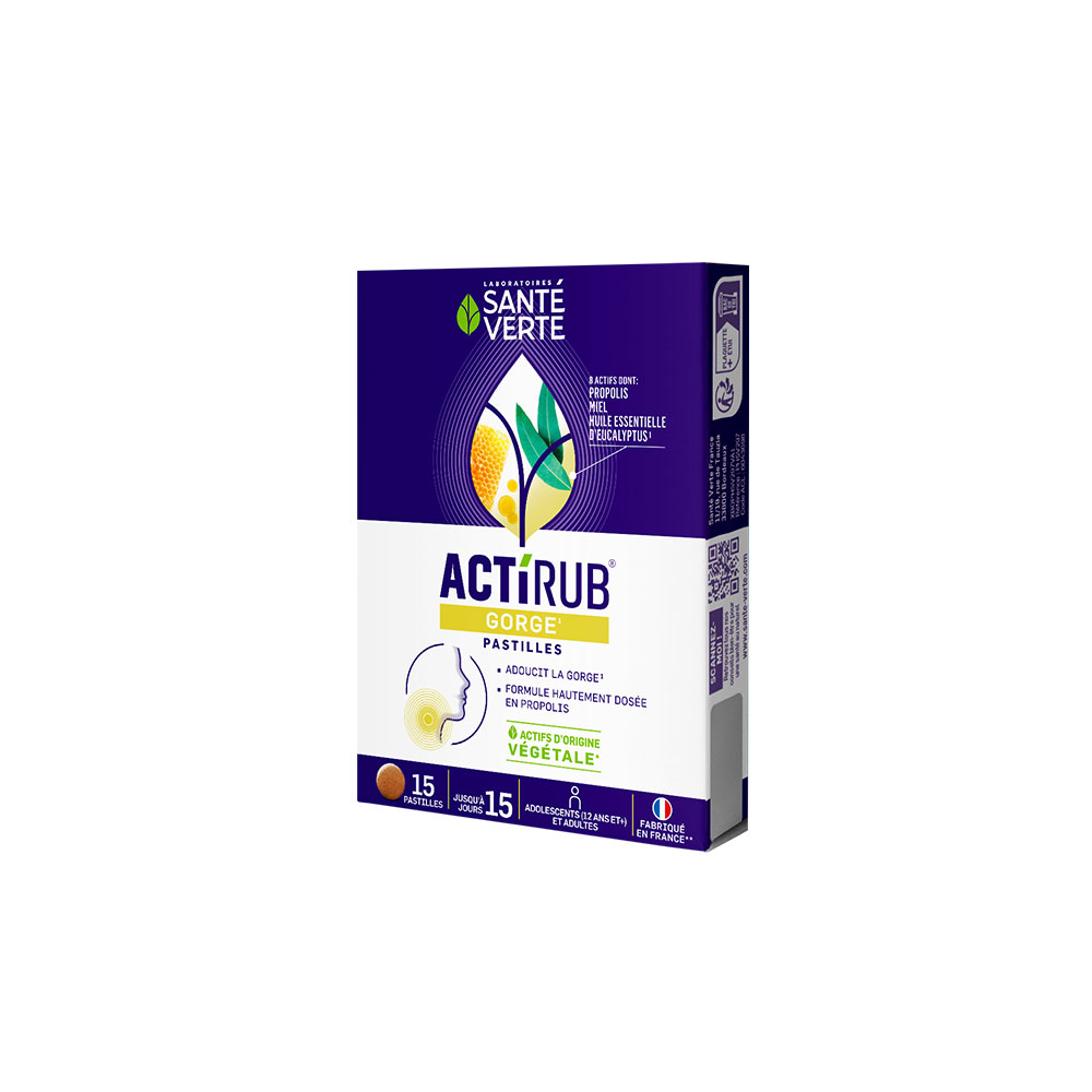 Sante Verte ActiRub Throat soothes the throat 15 lozenges