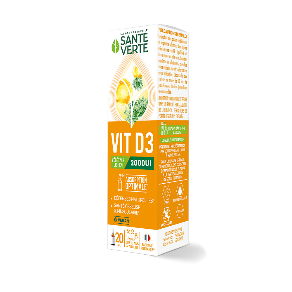 Sante Verte Vitamin D3 2000 UI 20 ml