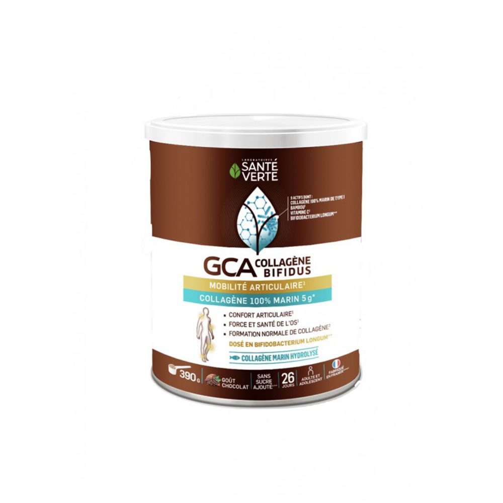 Sante Verte GCA Collagène Bifidus → **Bifidus collagen** joint mobility 390 g