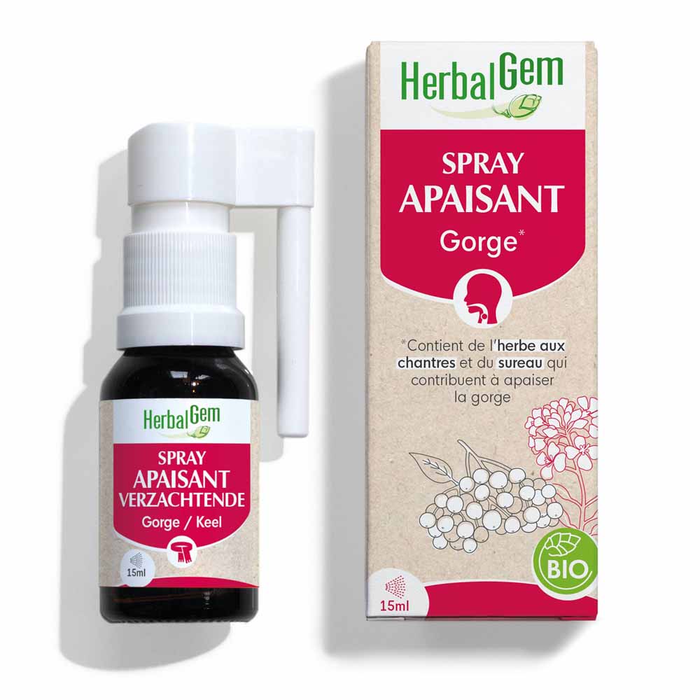 Herbalgem Organic Soothing Throat Spray 15ml